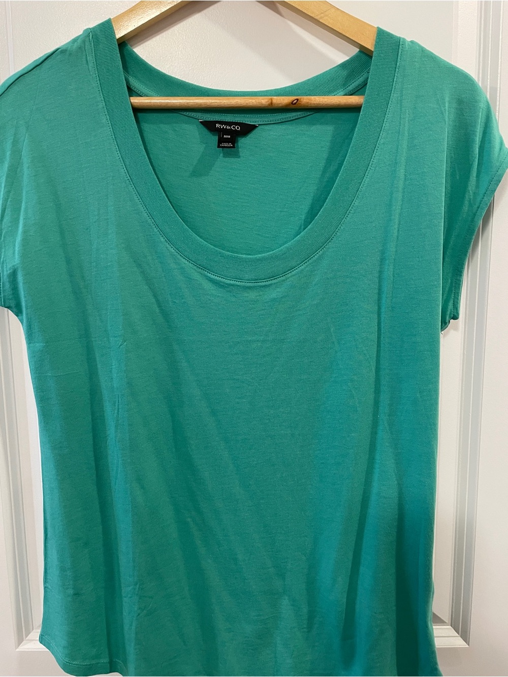 RW&CO. Teal Green Scoop Neck Short Sleeve Tee